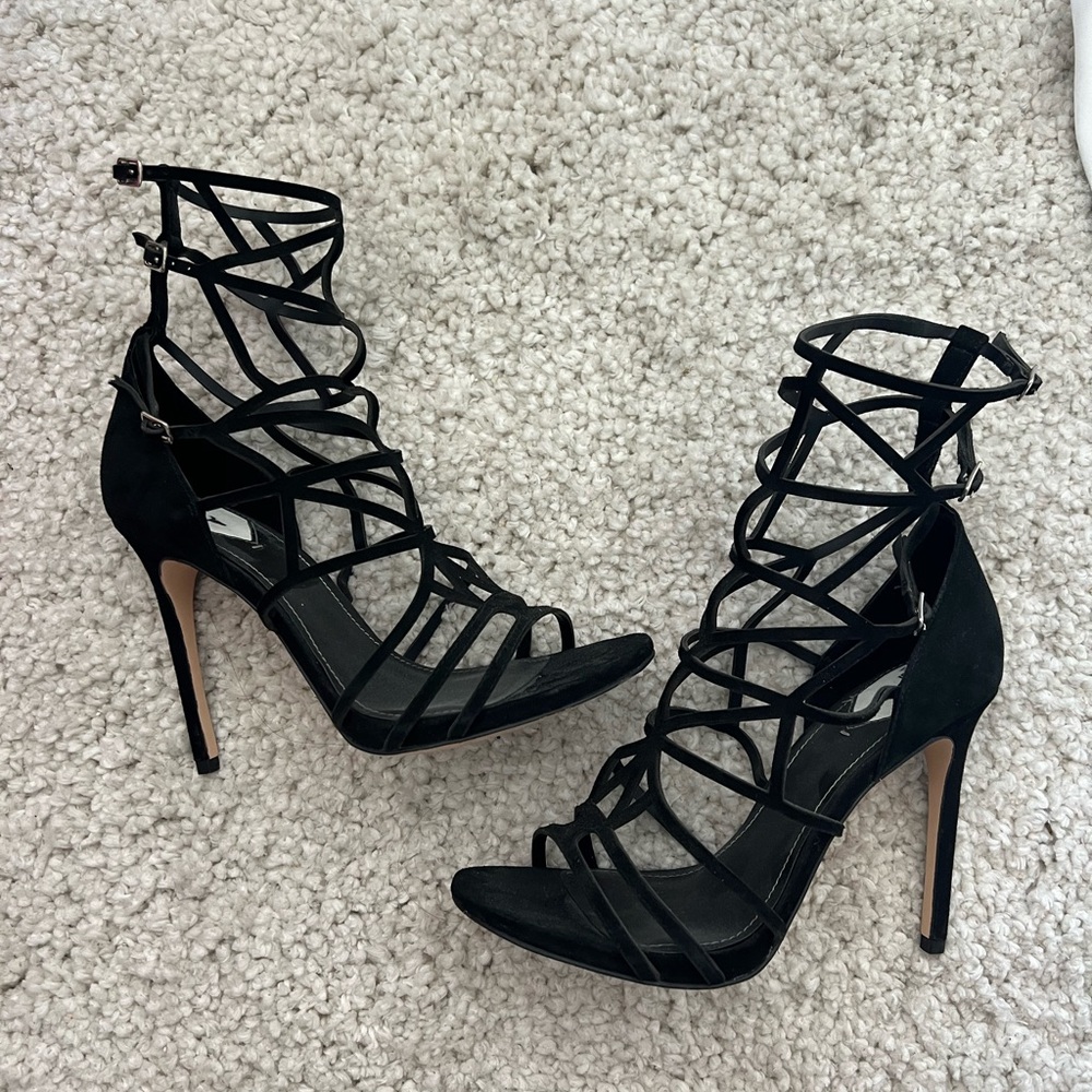 windsor smith caged Gingah heels